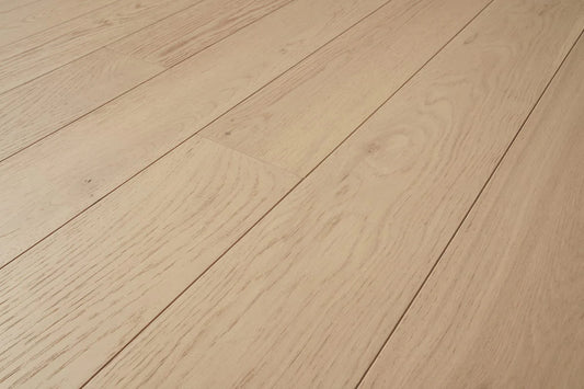 Mega Deal European Engineered Rustic Oak 12mm x 150mm Alabaster Brushed UV Lacquer