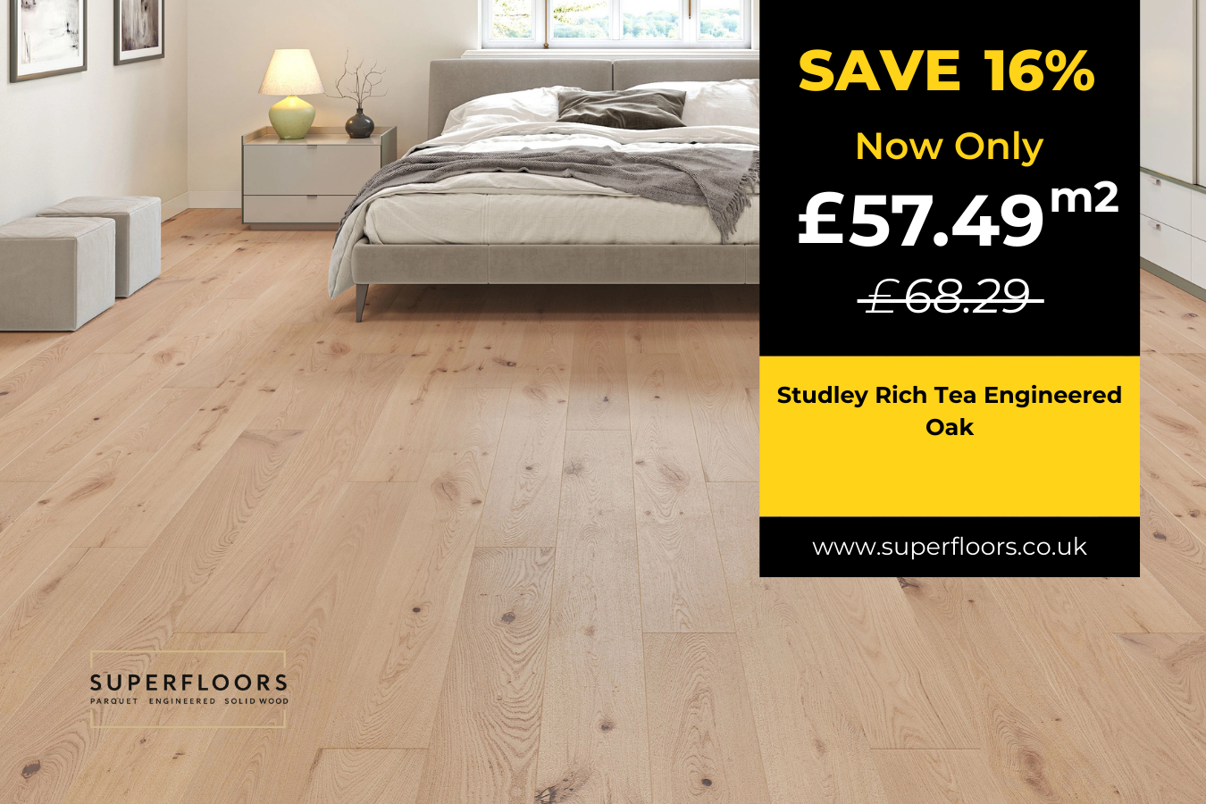 Studley Rich Tea Engineered Oak
