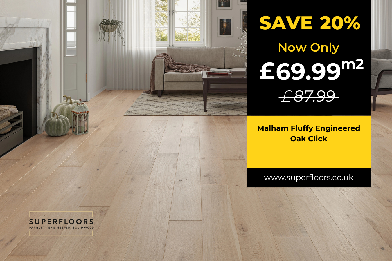 Malham Fluffy Engineered Oak Click