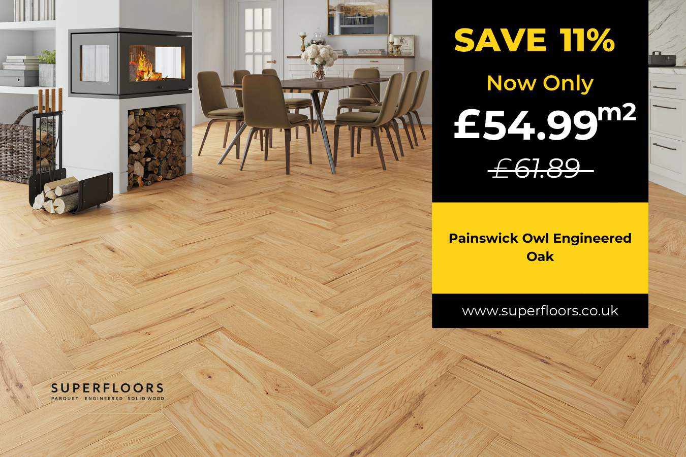 Painswick Owl Engineered Oak