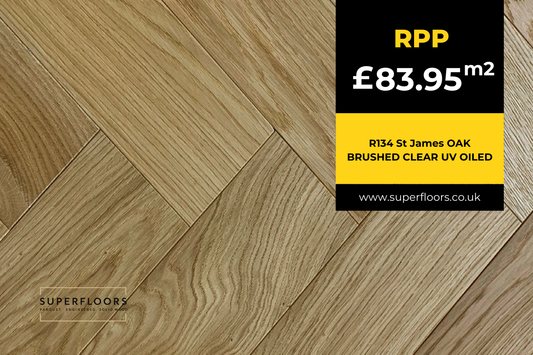 R134 St James OAK BRUSHED CLEAR UV OILED