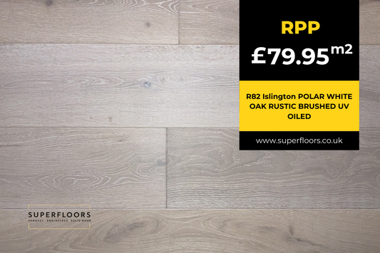 R82 Islington POLAR WHITE OAK RUSTIC BRUSHED UV OILED