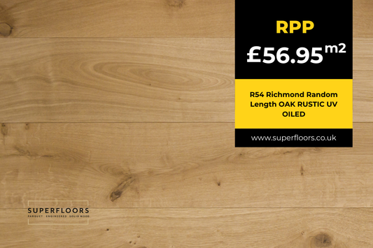 R54 Richmond Random Length OAK RUSTIC UV OILED