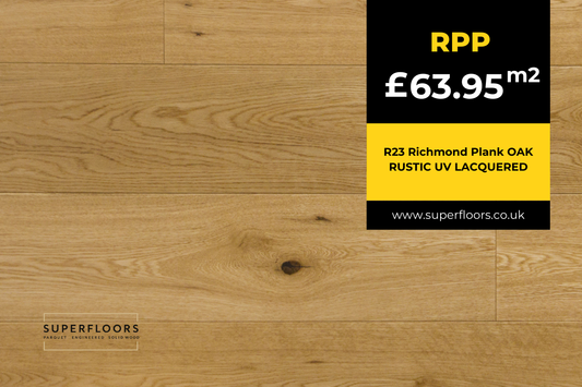 R23 Richmond Plank OAK RUSTIC UV LACQUERED