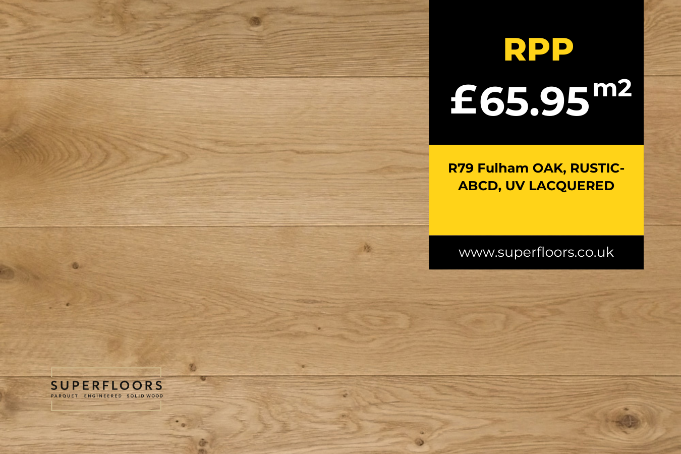 R79 Fulham OAK, RUSTIC-ABCD, UV LACQUERED