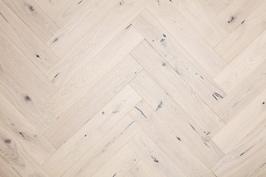 Home Choice Herringbone Engineered European Rustic Oak Flooring 14mm x 130mm Cappuccino Lacquered