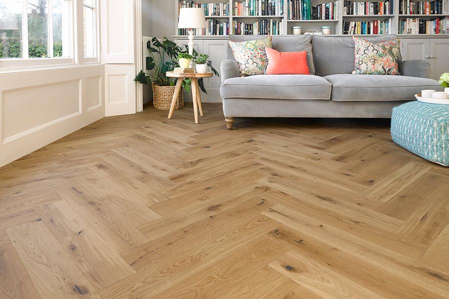 Home Choice Herringbone Engineered European Rustic Oak Flooring 14mm x 130mm x 725mm Toffee Oiled