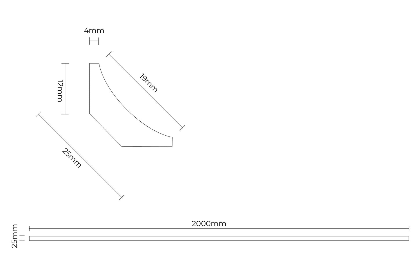 Solid Hardwood Scotia 2m Pearl