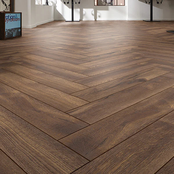 Calais Oak Herringbone 8mm Laminate Flooring