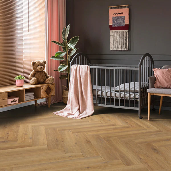 Pisa Oak Herringbone 8mm Laminate Flooring