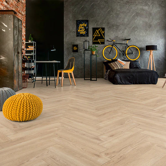 Toulouse Oak Herringbone 8mm Laminate Flooring